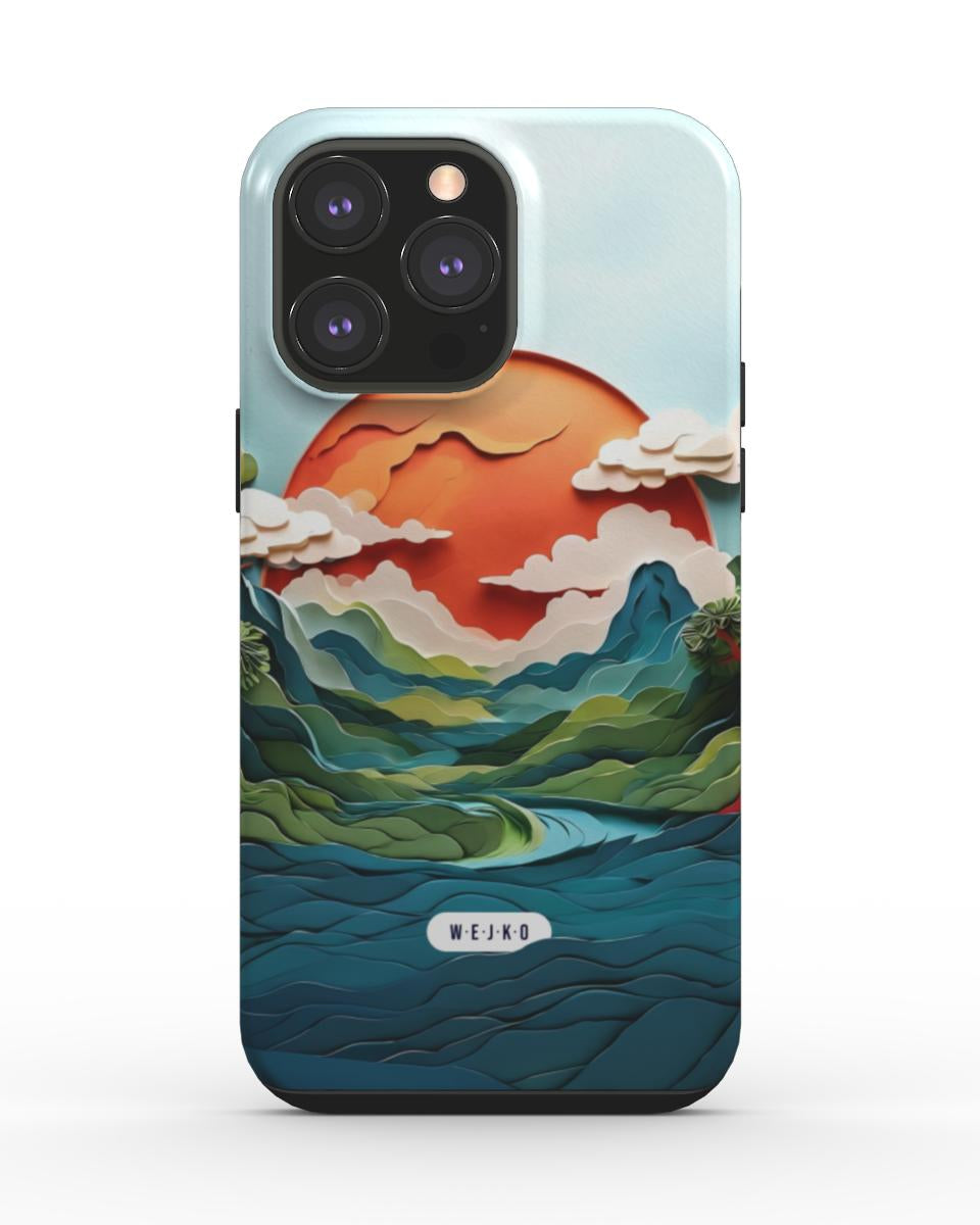 Paper Landscape Tough Phone Case